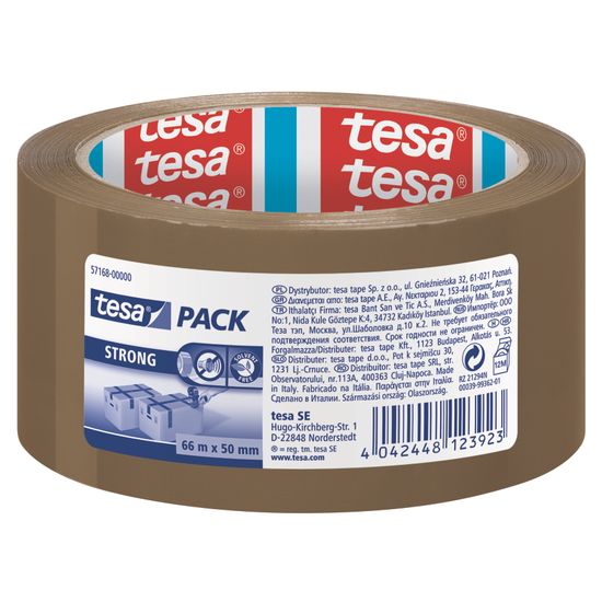 TESA pack Strong PP 66mx50mm Chamois (IP 6)