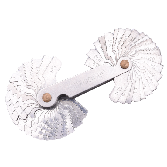 52Pcs thread pitch gauge (metric & imperial)