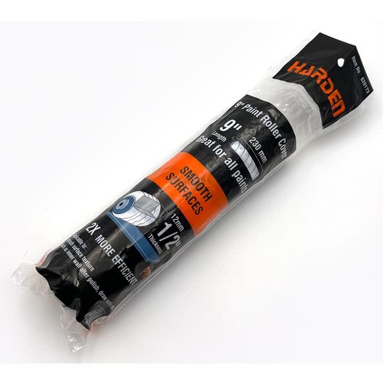 9'' (228mm) Paint Roller Cover Smooth Surface 12mm Fibre