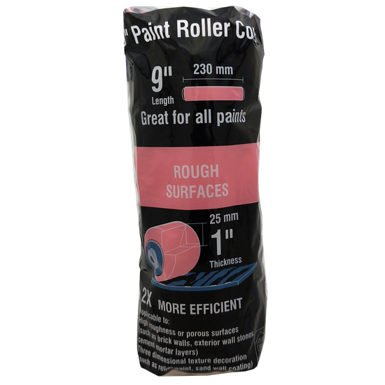 9'' (228mm) Paint Roller Cover Rough Surface 25mm Fibre