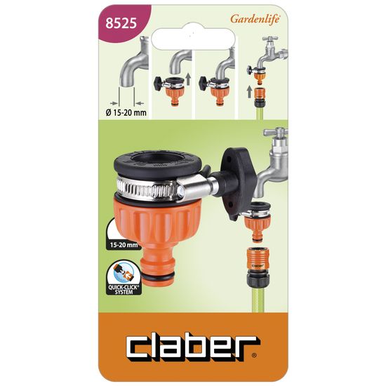 Smooth Tap To Quick-click Adaptor (capacity 15-20mm Diameter)