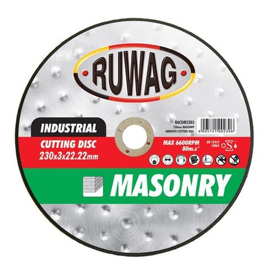 230mm MASONRY ABRASIVE CUTTING DISC (25/box) /ea