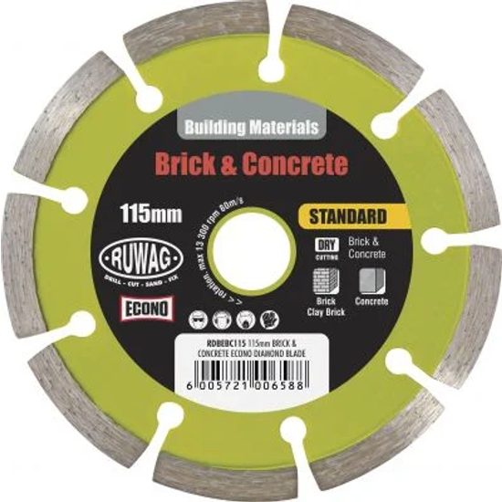 115mm Brick & Concrete Econo diamond blade