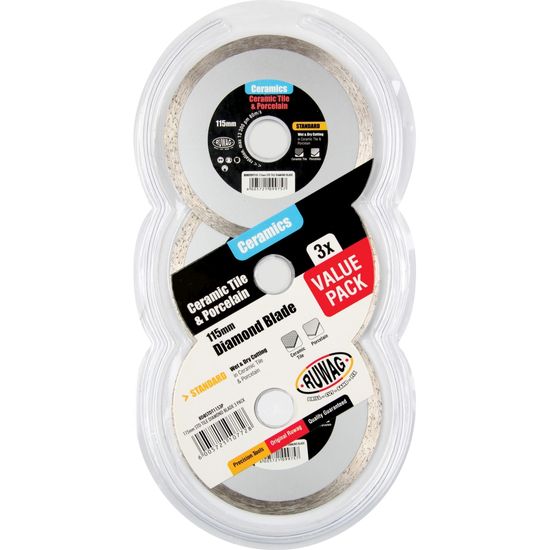 115mm standard tile diamond 3 pack /pk