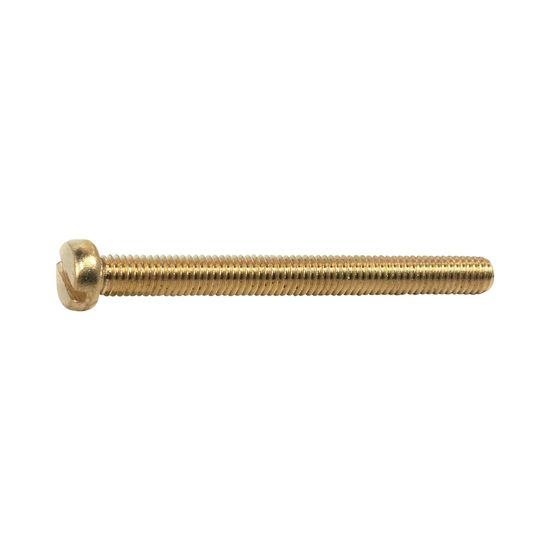 Machine Screw Brass Cheese Head Slotted 5x20mm (5)