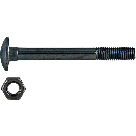 Cup Square Bolt & Nut Black 10x90mm (100)