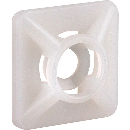 Mount Pad Cable Ties Black 28x28mm (10)