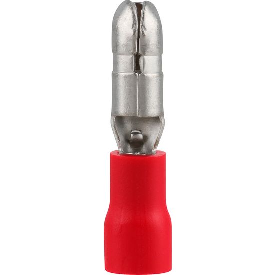 Pre-ins Bullet Terminal Male Red 4mm (8)
