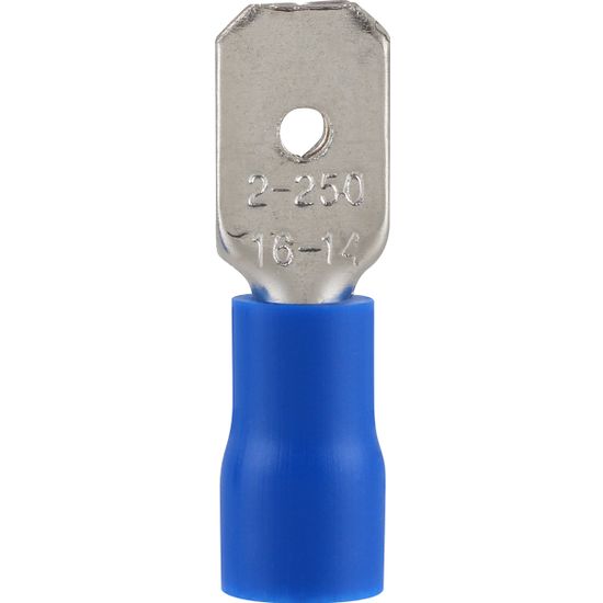 Pre-ins Male Disconnect Blue 6.3mm (25)
