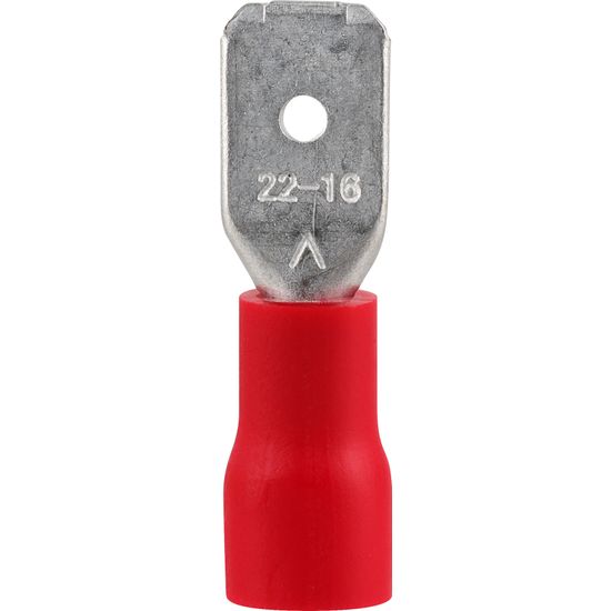 Pre-ins Male Disconnect Red 6.3mm (8)