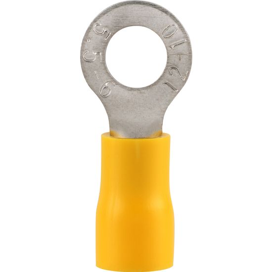 Pre-ins Ring Terminal Yellow 8mm (8)