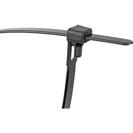 Reusable Cable Ties Black 7.6x150mm (10)