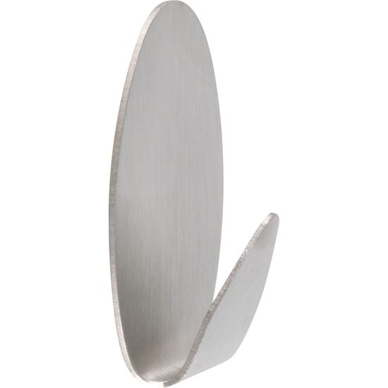 Stick-on Stainless Steel Oval Hook Small (3)
