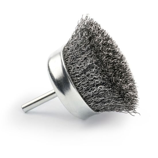 60 x 20 mounted cup brush 6mm shaft