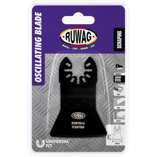 oscillating mult-tool straight rigid scraper 52mm