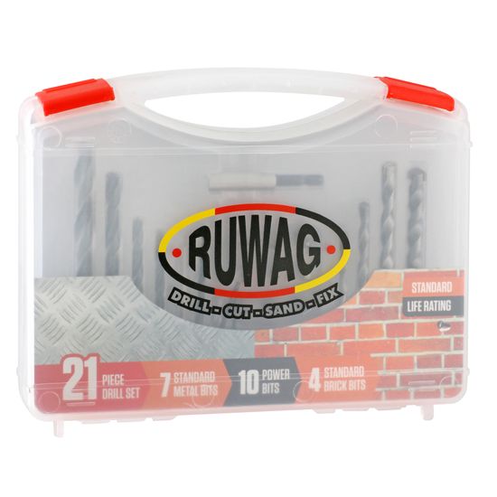 21pce Combo Std Metal/brick/power Bits