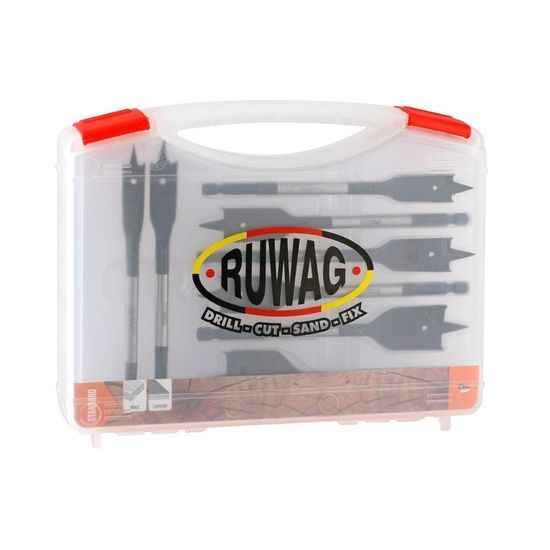 8pce Wood flat bit set 12-32mm