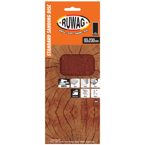 93x230 p180 orbital clamped 5 pack /pk