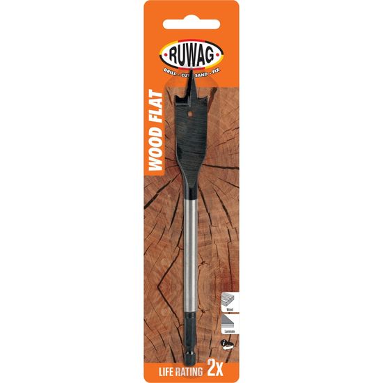 24.00mm wood flat carded