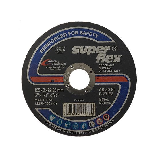 Abrasive Disc Cutting Steel S/flex 125mm*3.0mm*22.2mm