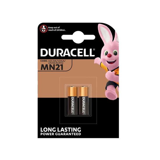 Battery DURACELL Plus Remote 12v Pkt2 Mn21