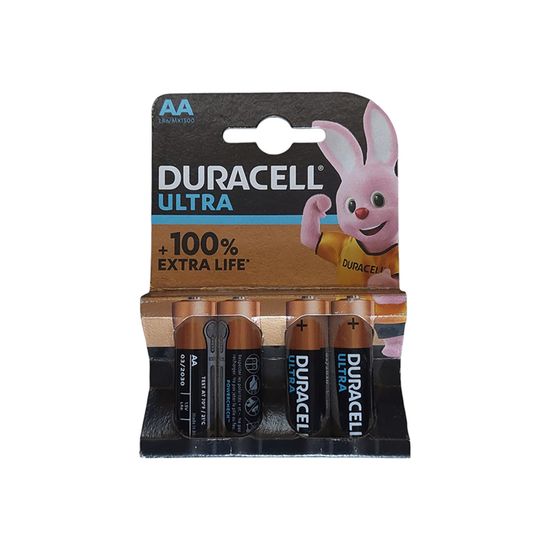 Battery DURACELL Plus Ultra Power Aa 4's Duro17