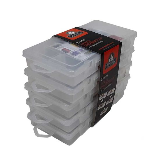Basic Organiser Set 21cmx5 5 Pack Clear Dh0315-cl
