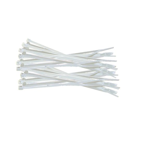 Cable Ties White 390mm*7.8mm Pack 50 T120r