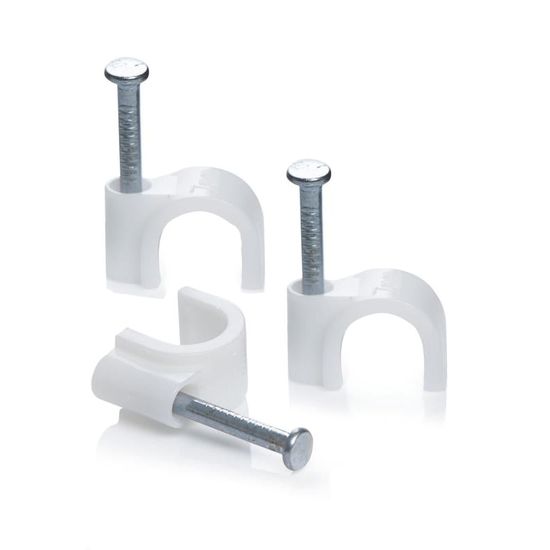 Cable Clips Pvc Round 9mm Box 100