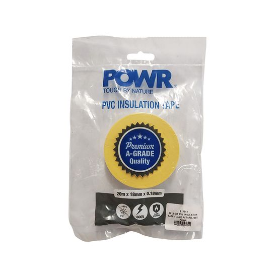 Insulation Tape Pvc Flame Retard 20mt Yellow