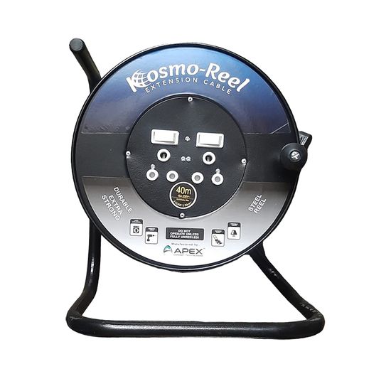 Extension Reel Metal 2x16a 40mtx2.5mm