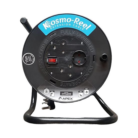 Extension Reel Plast 2x10a 15mtx1.0mm