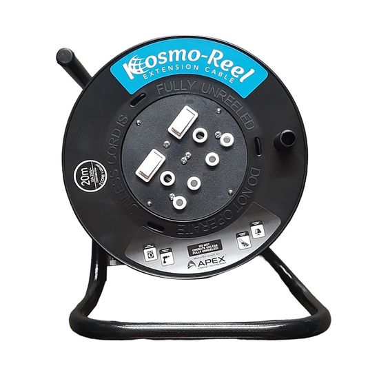 Extension Reel Plast 2x10a 20mtx1.0mm