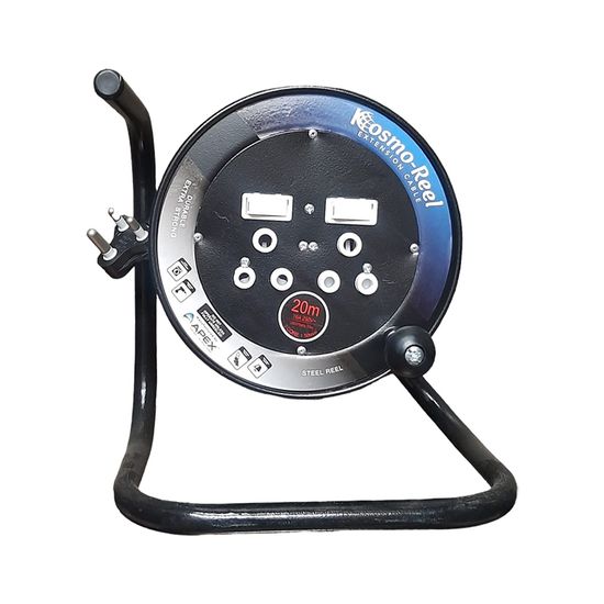 Extension Reel Plast 2x16a 20mtx1.5mm