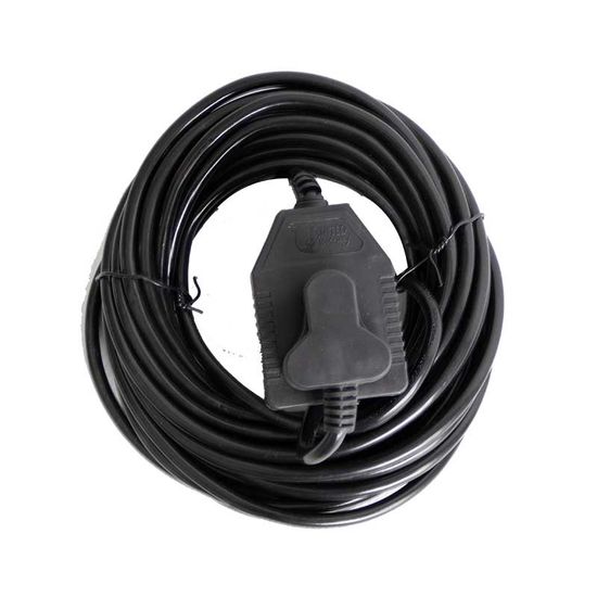 Extension Cord 10mt X 10 Amp 2x3 Pin Black