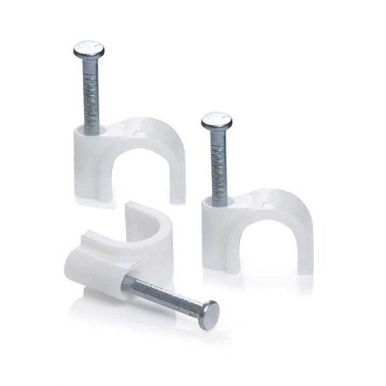 Cable Clips Pvc Round 4mm Box 100