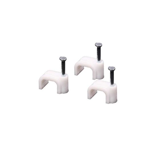 Cable Clips Pvc Flat 10mm Box 100