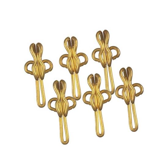 Curtain Hooks Brass R7 50 Per Pack