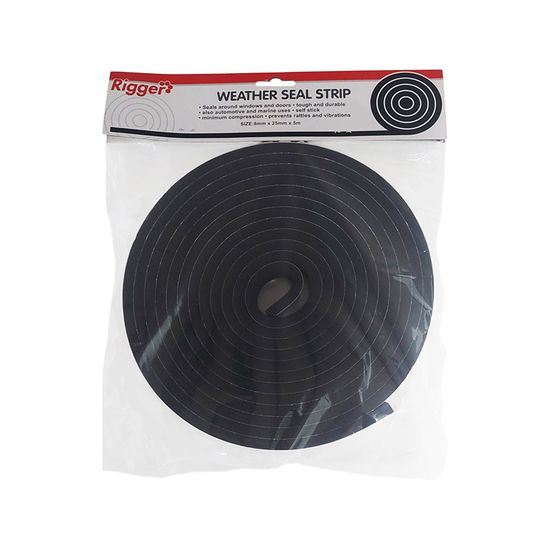 Weather Seal 8mm*25mm*5mt Black Foam