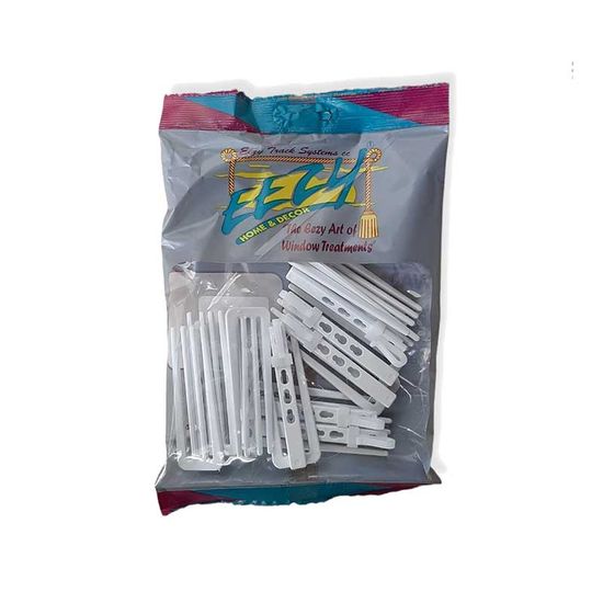 Curtain Hooks Nylon Adjustable Pkt10
