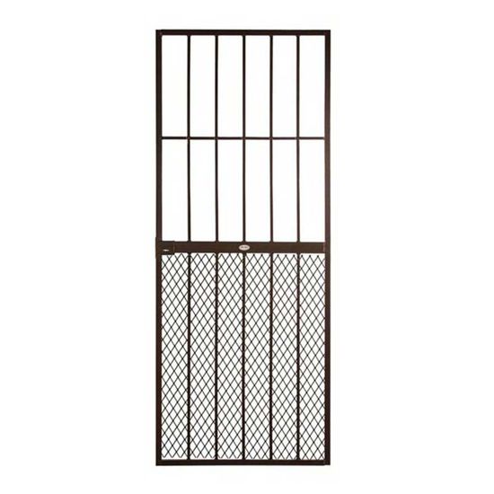 Security Gate P/coated Brown Neder 813x2032