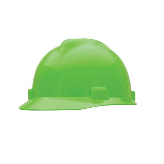 Cap Safety (peak) Lime Green Lined