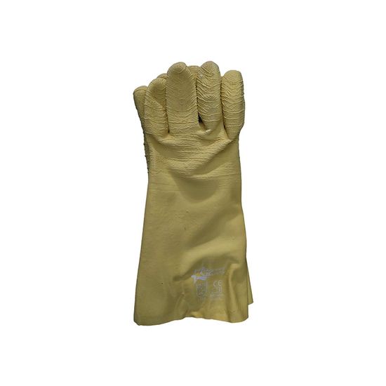 Gloves Latex Crinkle Yel Comarex Full Dip Gaunt 35cm Elb G