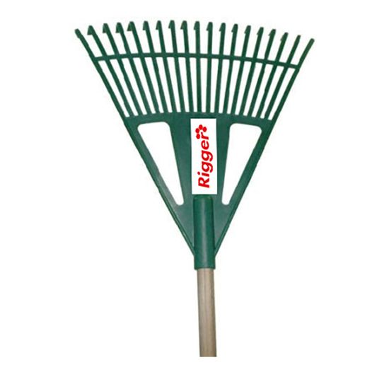 Rake Leaf Plastic Delux (green) Dlxrx