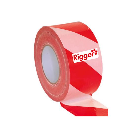 Tape Barrier Pvc Red/white 75mm*500mt