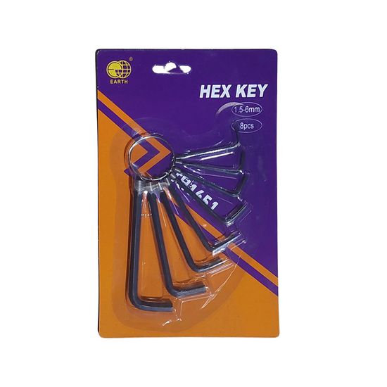 Allen Key Set 8 Pce 1.5-6.0mm Diy Th1651