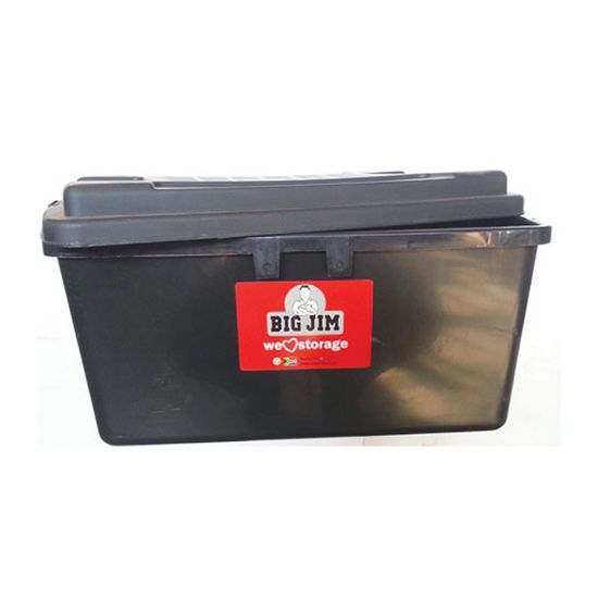 Bin Storage Box Big Jim 42lt Black Jo1005 Collect Only