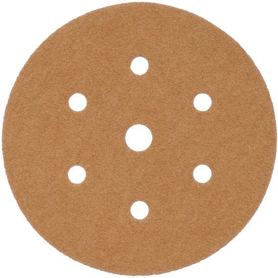 Gold Disc (50 Pieces) 40 Grit 150mm X 6+1 Holes Hook And Loop