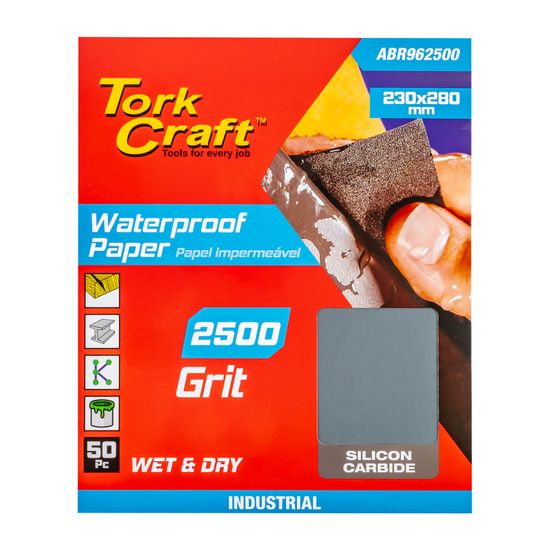 Premium Waterproof Paper 2500 Grit 230 X 280 (50 Piece) Automotive