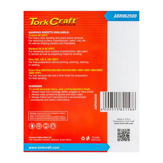 Premium Waterproof Paper 2500 Grit 230 X 280 (50 Piece) Automotive